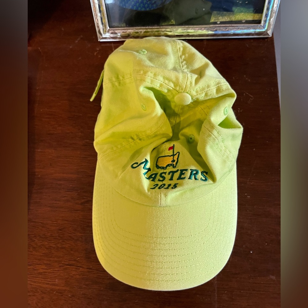 Masters lime green cotton hat golf 2015 unisex
